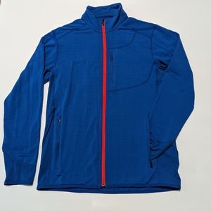 Men's Icebreaker L Blue Descender Merino Wool Mid-layer Jacket